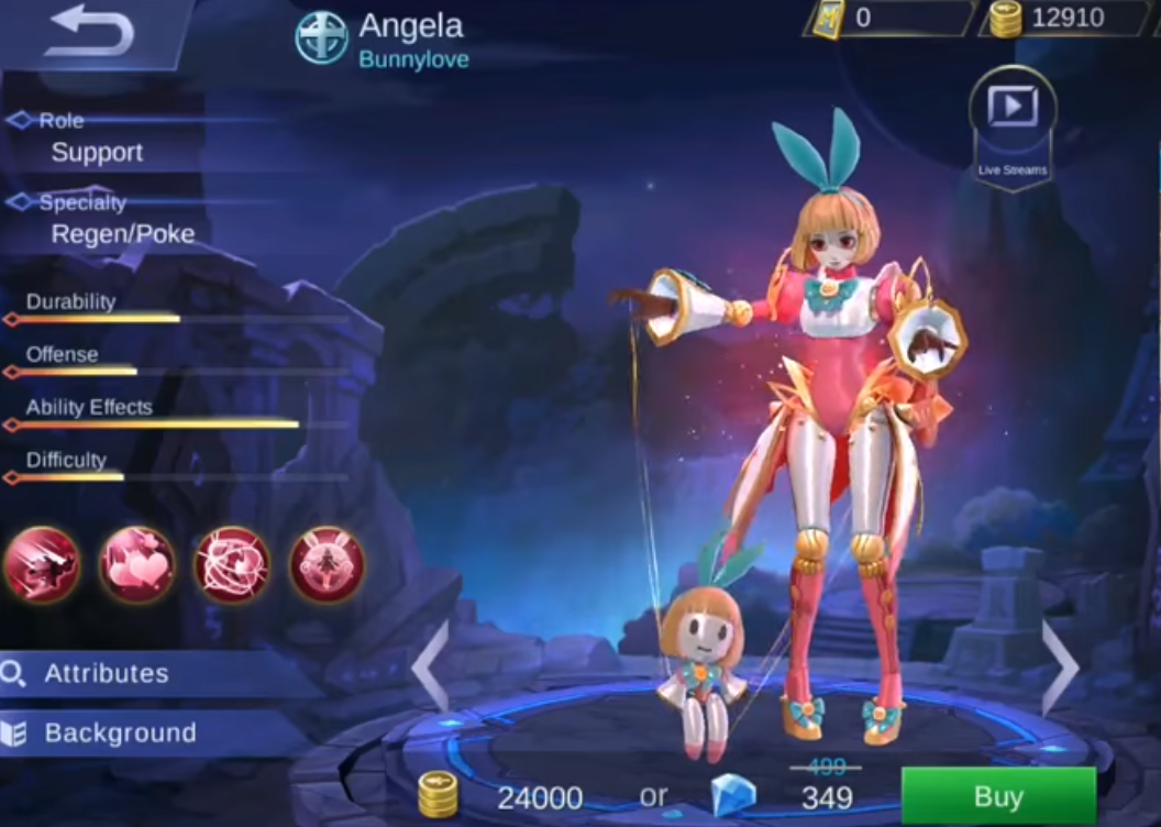 Mobile Legend Hero Guide Angela Support Combine Roonby