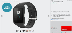 Sony Smartwatch 3 Drops to $199 ($50 off) on Verizon