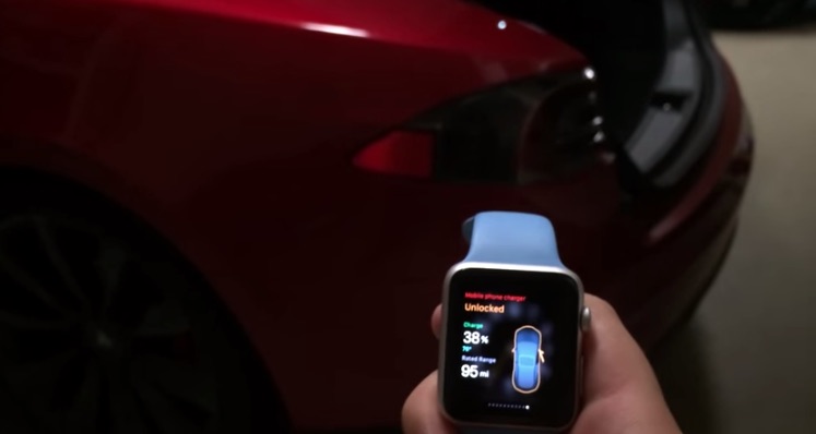 App "Remote S" Apple Watch Lets You Control a Tesla S from Wrist