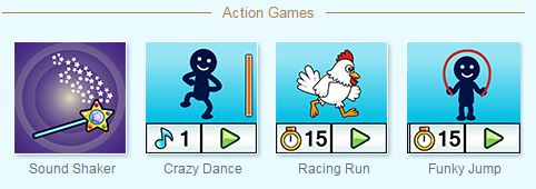 the kidizoom action games