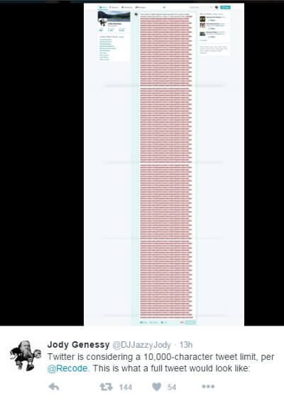 Funny Meme Chides 10 Thousand Twitter Character