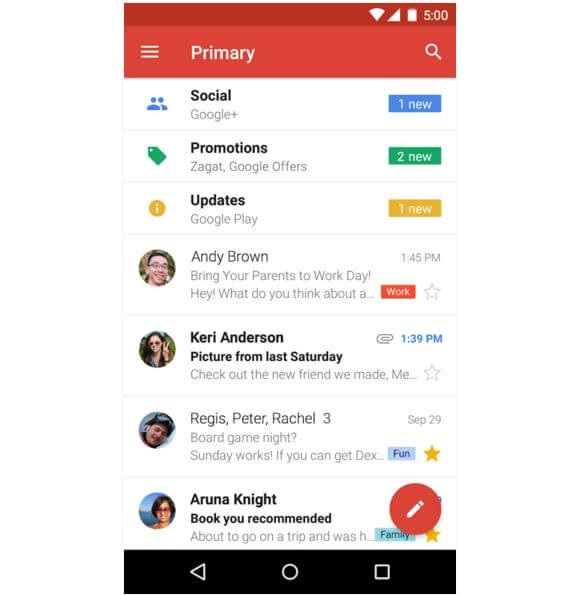 7 Best Android Email Apps that We Have Suggested for You - gmail