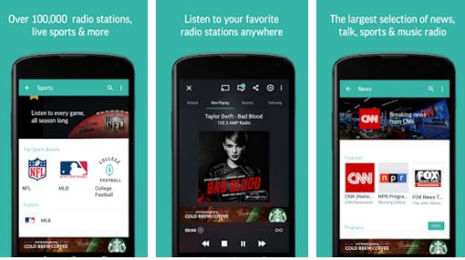 Best Radio Apps for Android You Should Try - tunein radio