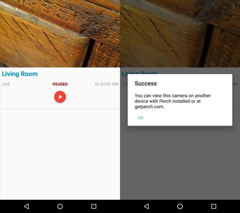 How to make CCTV using Android Smartphone with Perch Apps 5