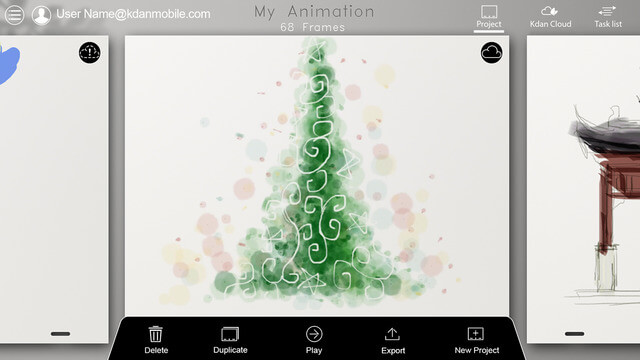 Drawing Apps on iPhone Animation Desk Cloud