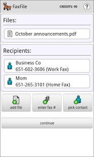 Fax Application for android fax file