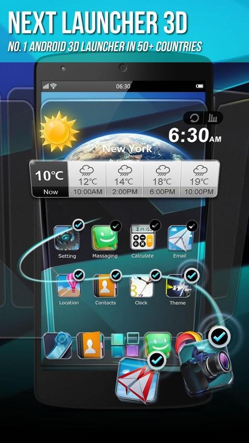 3d Launcher for android - next launcher