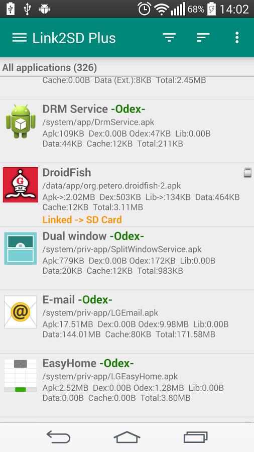 App hider for Android - Link2SD