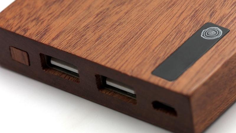 Carved Wood PowerBank