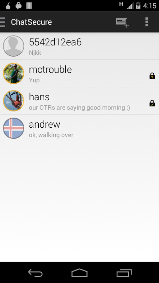 Encryption for Android - Chat Secure