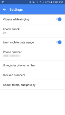 google-duo-settings