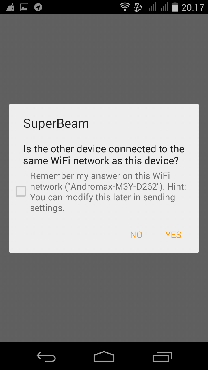 superbeam-connect-to-the-same-wifi-network