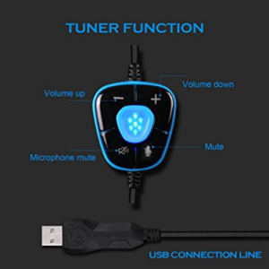 SADES Wolf 7.1 Surround Sound Stereo Over-the-Ear image 1