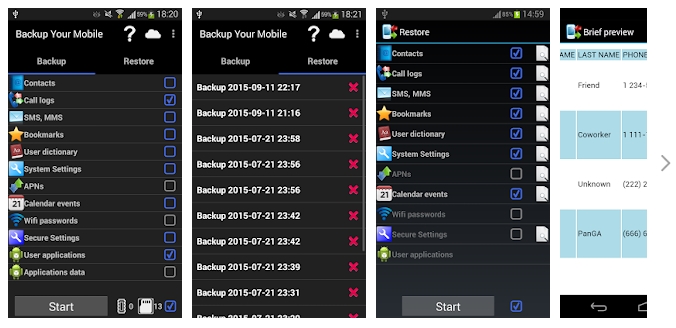 best android back up app