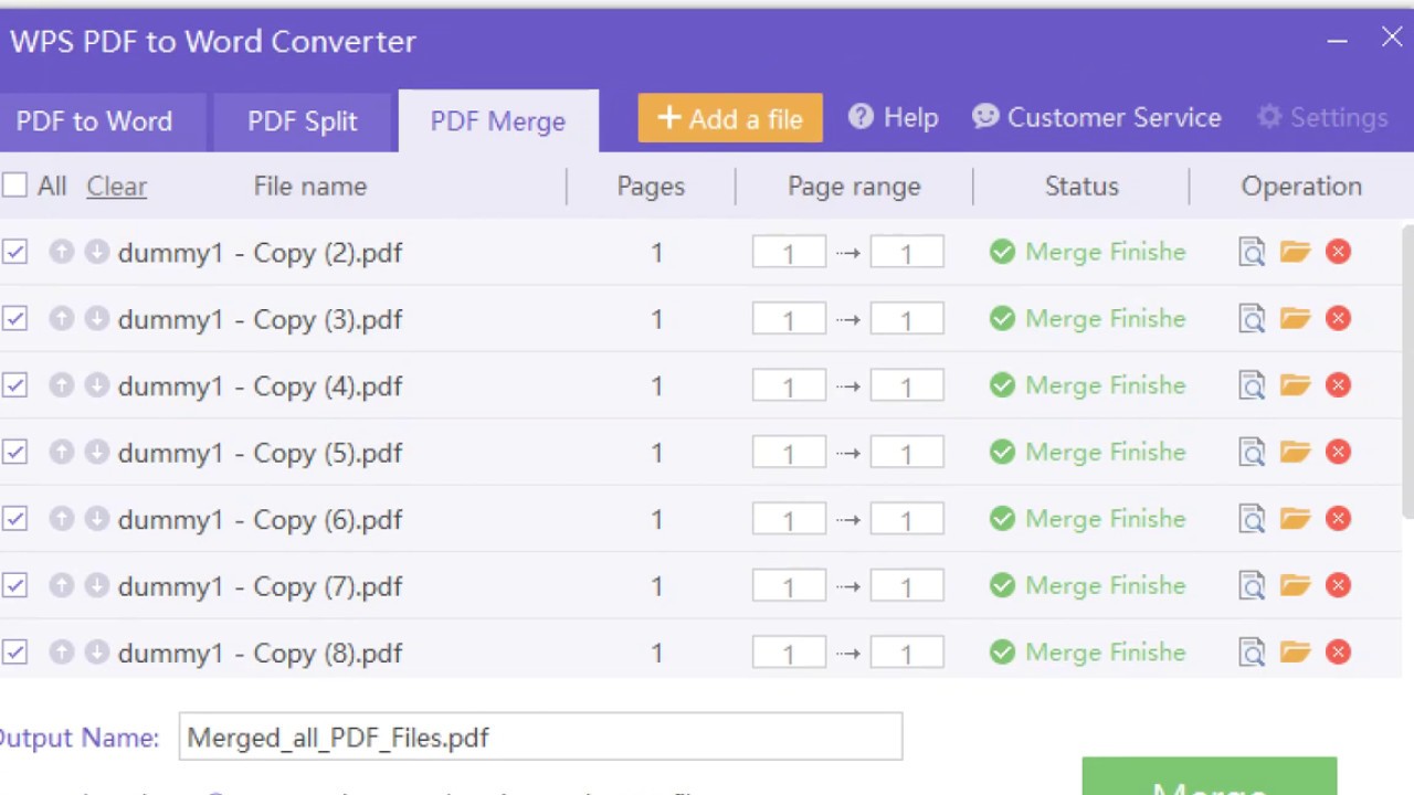 Combine PDF FIles
