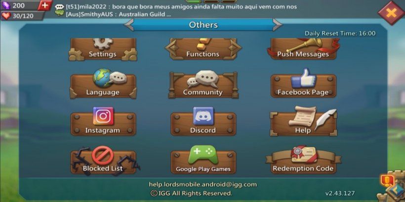 Lords Mobile Redeem Codes