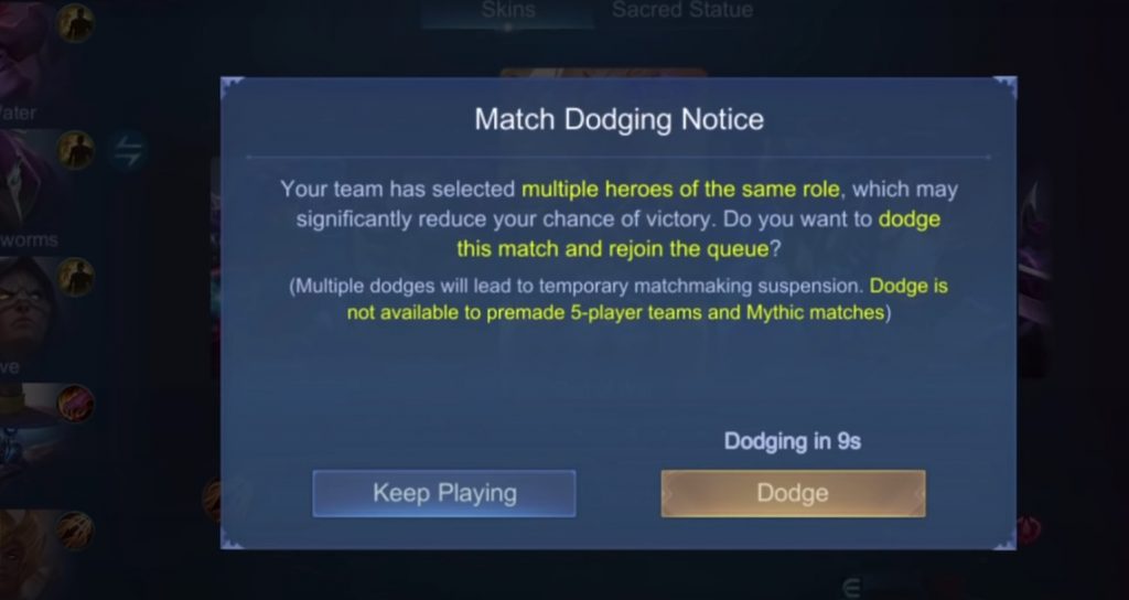 Mobile Legends anti-troll