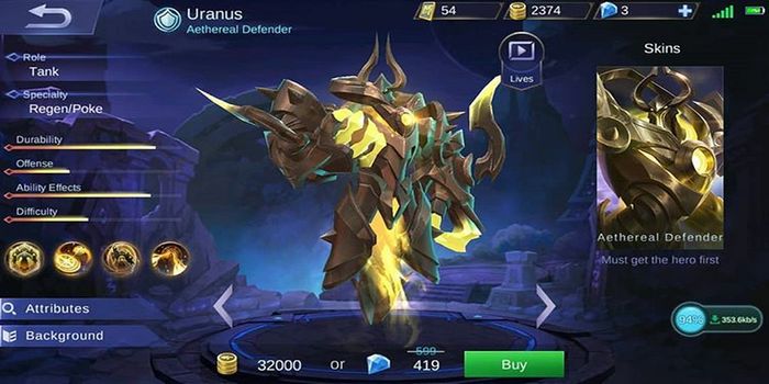 Uranus Mobile Legends