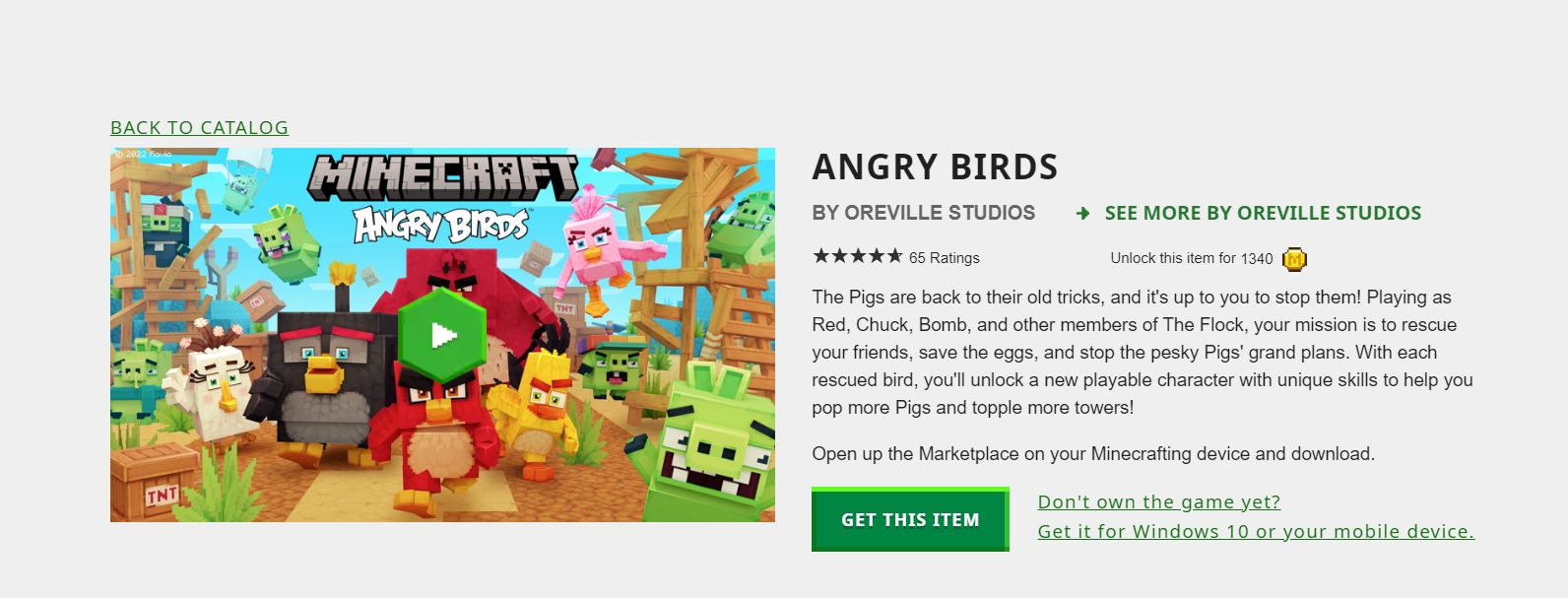 Angry Birds x Minecraft