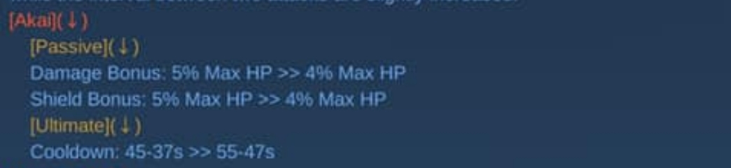 Akai Revamp Nerfs