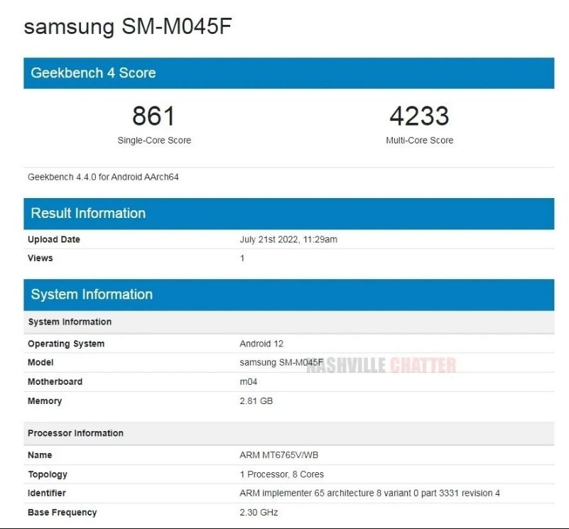 Samsung Galaxy M04