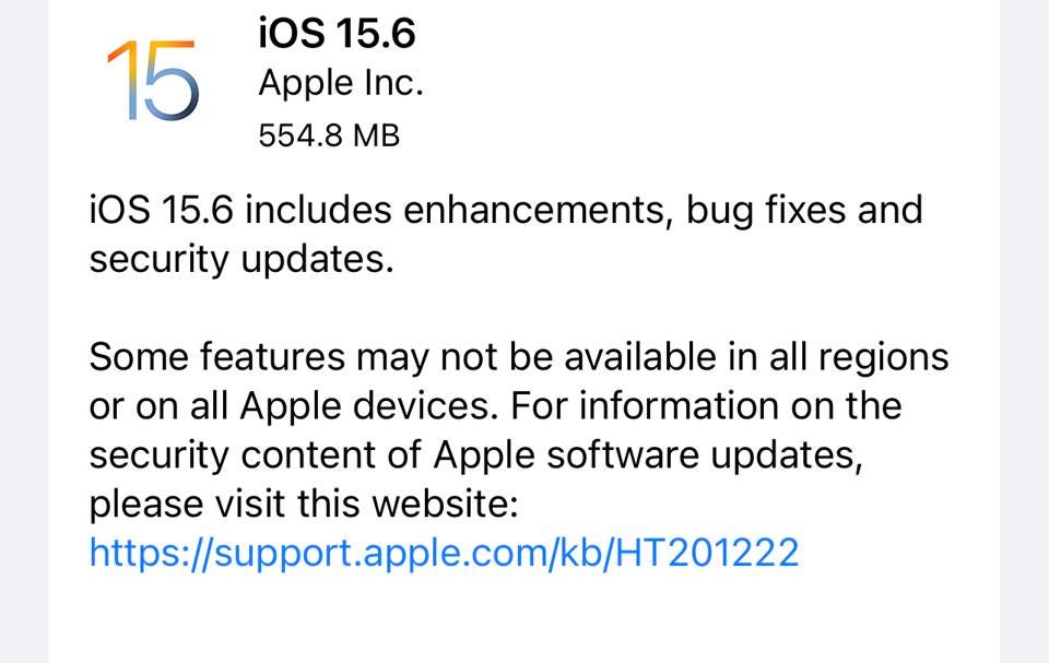 iOS 15.6