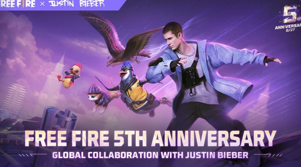 Justin Bieber Garena Free Fire