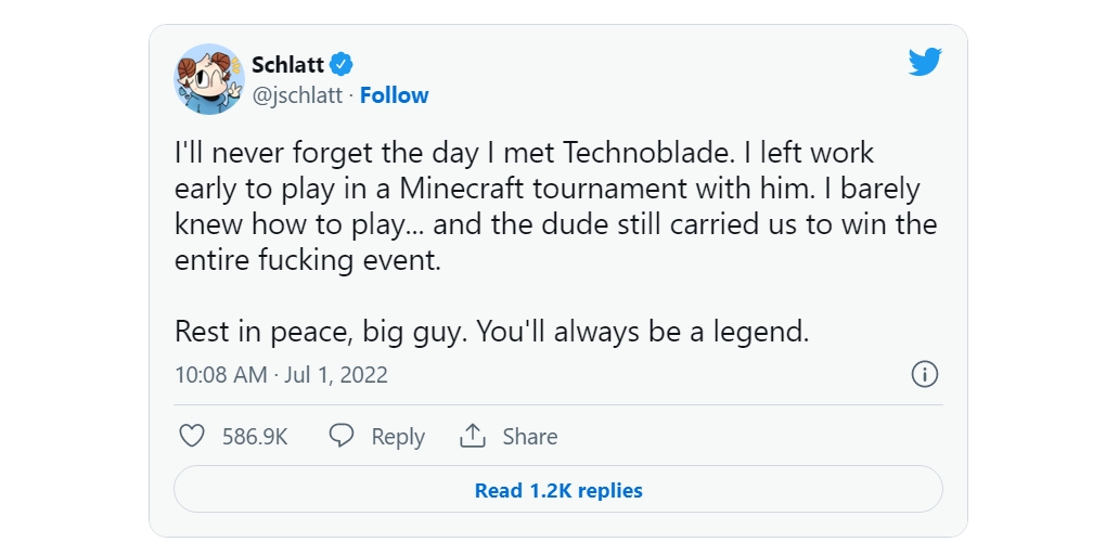 Tecnoblade Passed Away