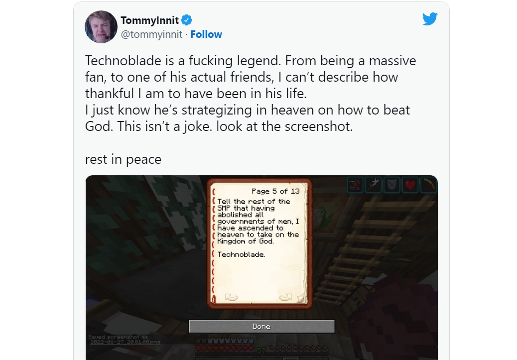 Tecnoblade Passed Away