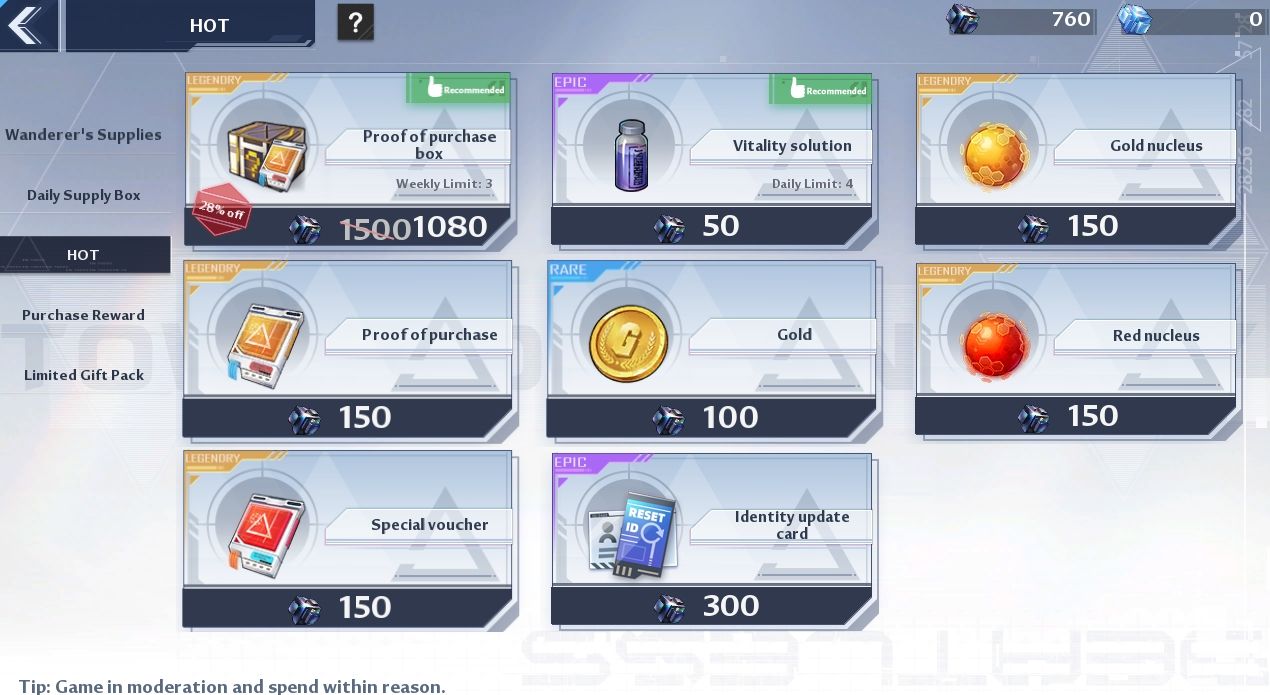 Guide Tower of Fantasy Gold Nucleus