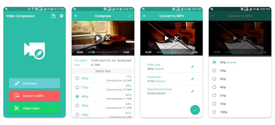 Apps to Reduce Video File