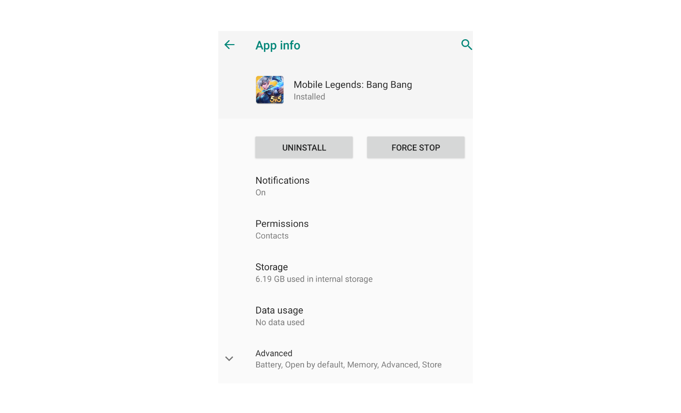 Mobile Legends File Size