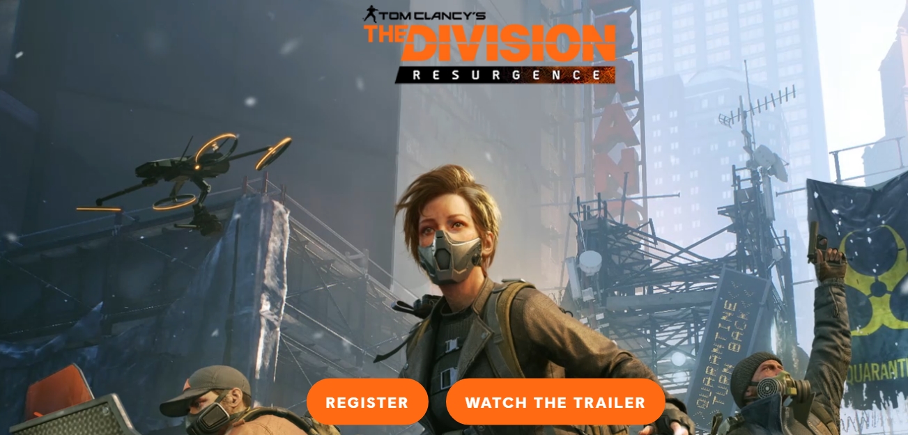 Register in Tom Clancy's Division Resurgence Live Test