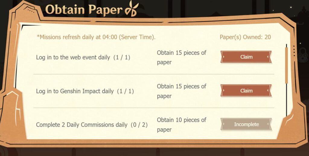 Iridescence in Paper Web Event Guide