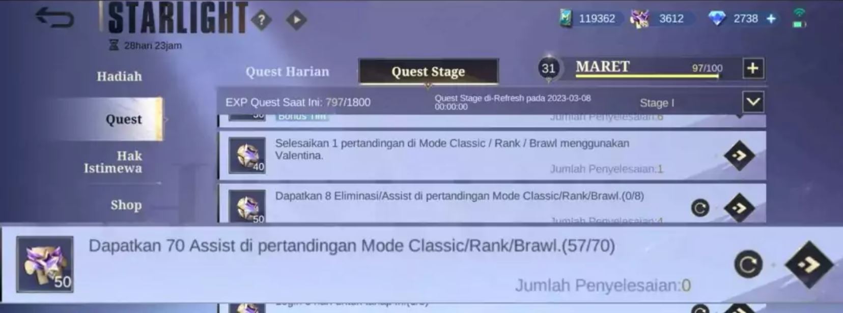 Mobile Legends Starlight Fragments