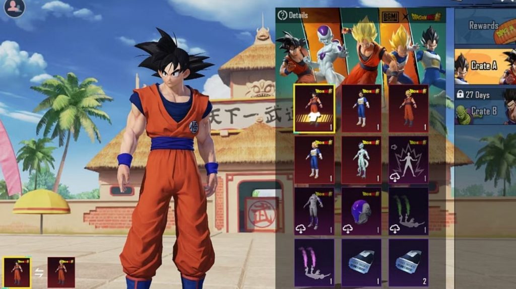 How Much is PUBG Mobile BGMI Dragon Ball Super Discovery Event Mythic Skins?