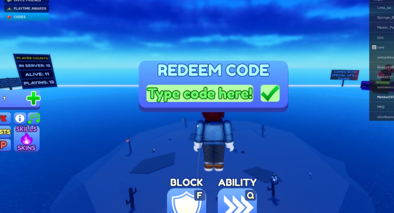 Blade Ball Roblox Codes