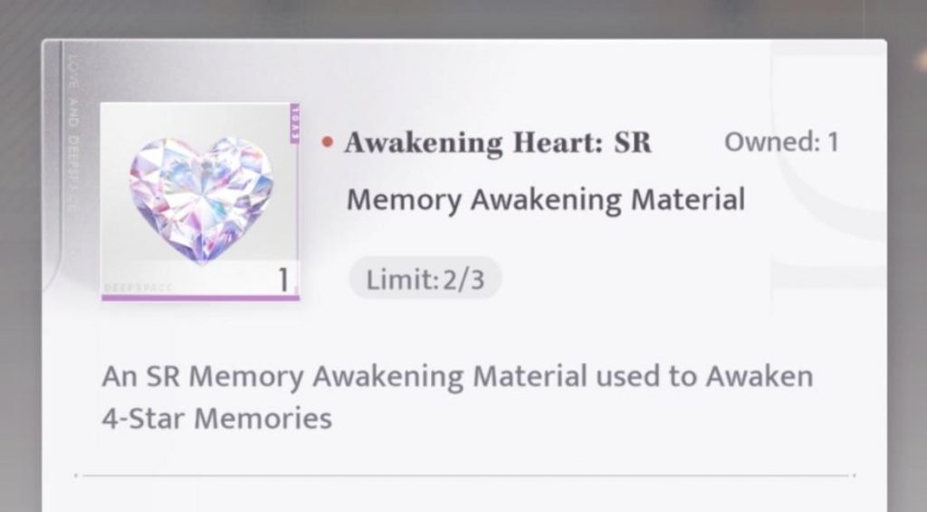 Love and Deepspace Awakening Heart
