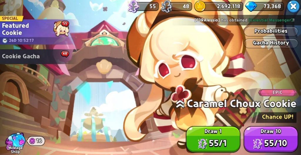 Caramel Choux Cookie
