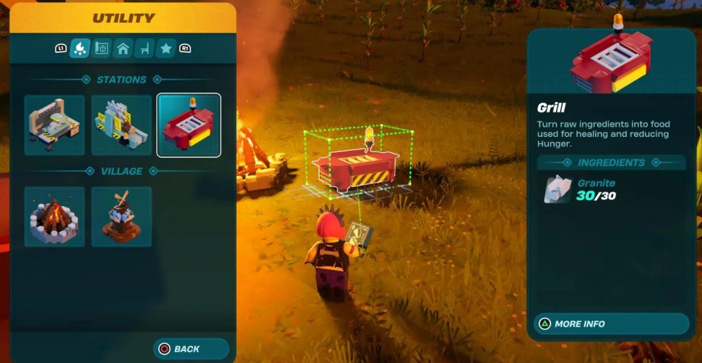 LEGO Fortnite, How to Cook Meat