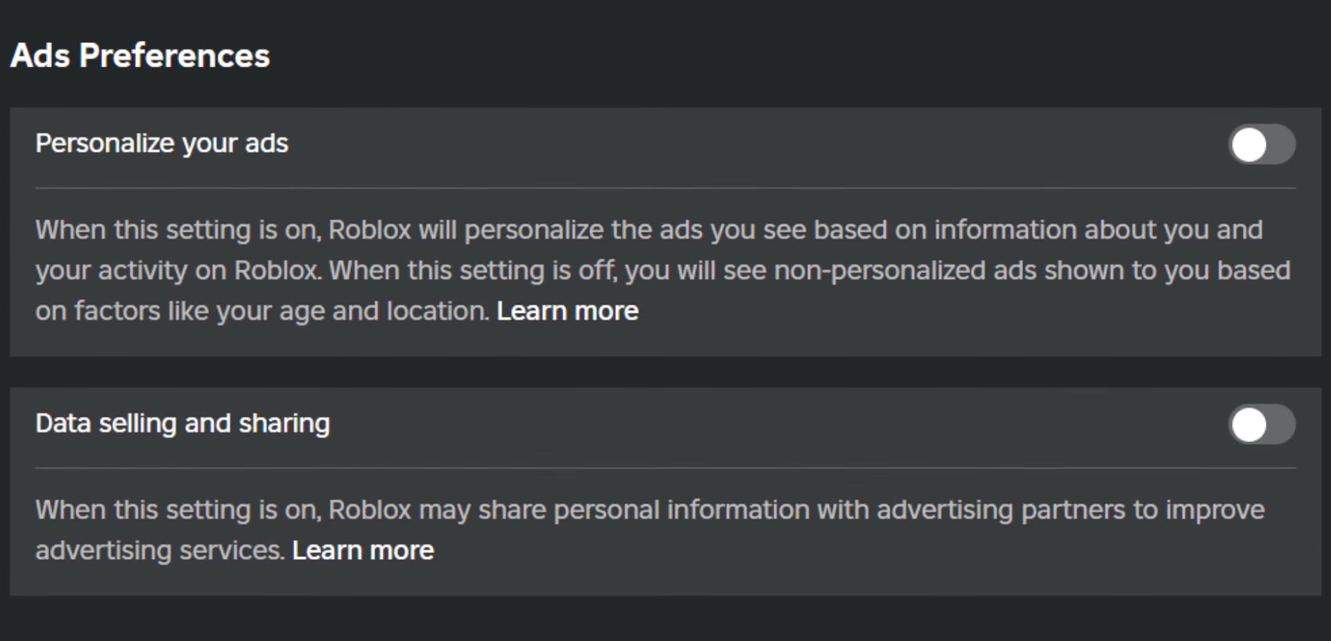 Data Selling Roblox