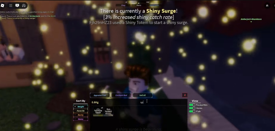 How To Get Shiny & Sparkling Totem in FISCH Roblox