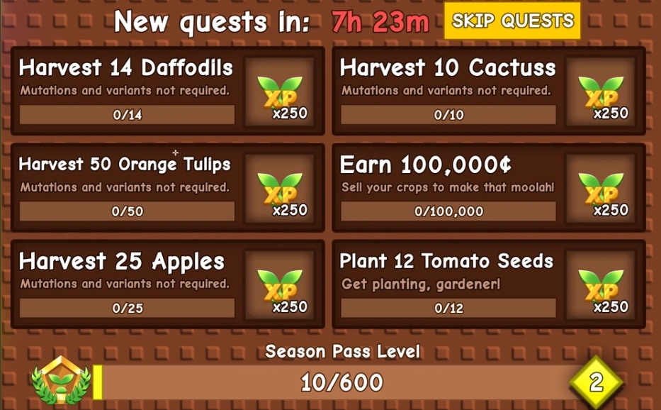 All Quest Types Grow a Garden Battlepass Guide!