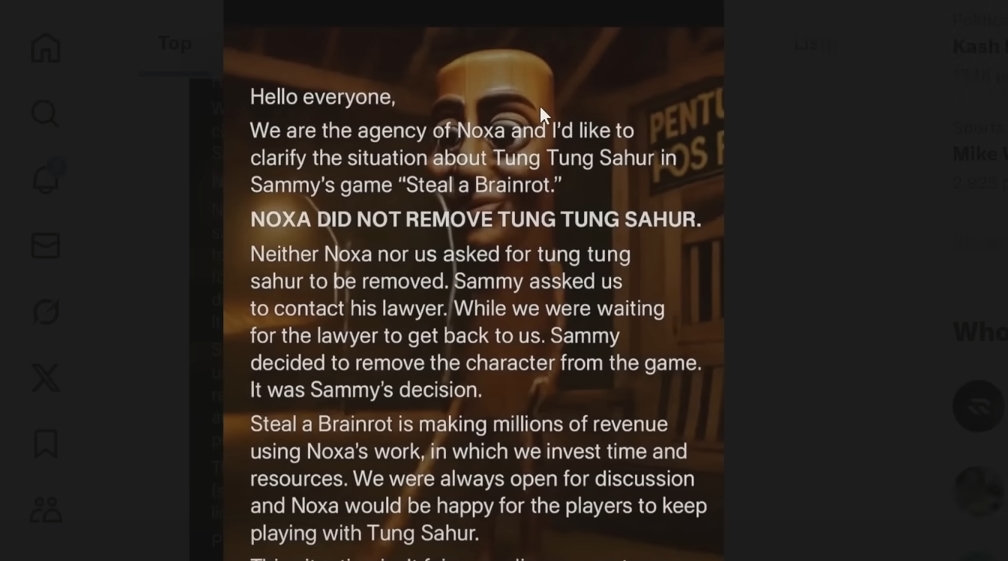 Tung Tung Sahur Got Removed in All Roblox Games, Here’s Why