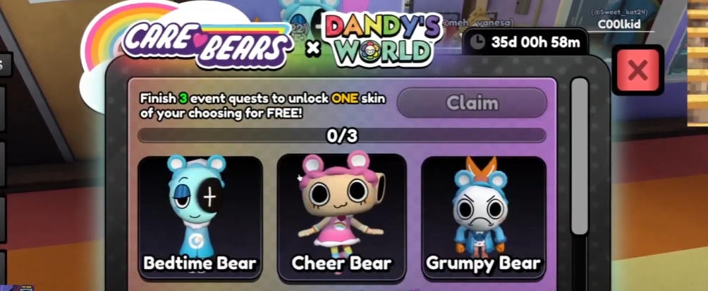 How to Get All Care Bear Skins in Dandy’s World Fast & Easy