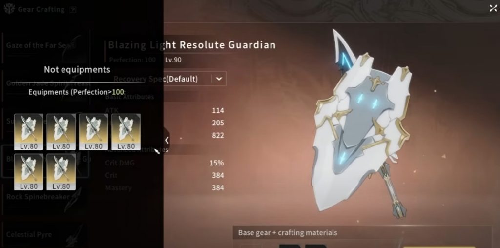 Blue Protocol Star Resonance Gear Progression Guide