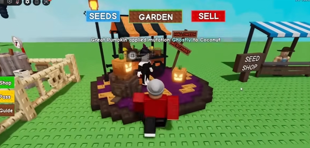 Grow a Garden Secret Halloween Merchant Update!