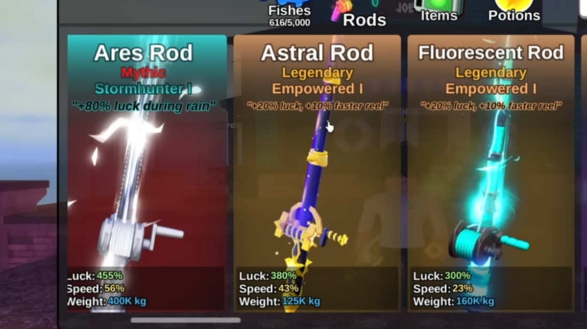 5 Best Rod with Highest Luck to Catch Secret in Fish It Guide!