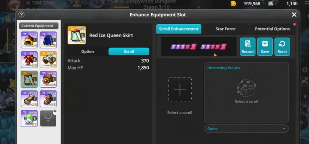 MapleStory Idle Guide How to Upgrade Gear Properly