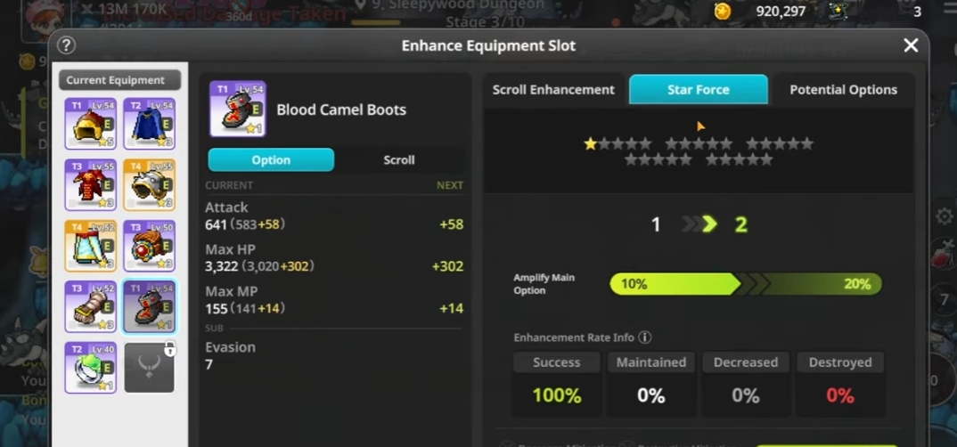 MapleStory Idle Guide How to Upgrade Gear Properly